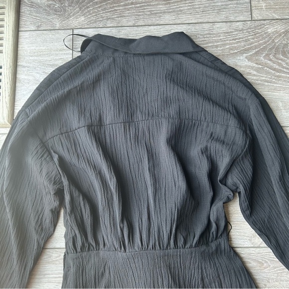 Zara  Faux Wrap Mini Shirt Dress - Picture 14 of 16